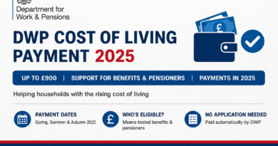 dwp cost of living payment 2025