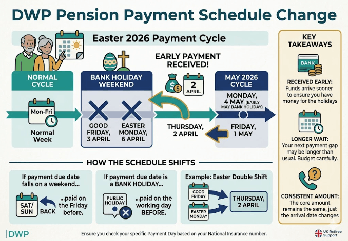 dwp pension payment schedule change