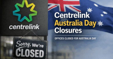 centrelink australia day closures