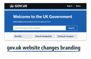 gov.uk website changes branding
