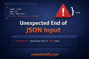 unexpected end of json input