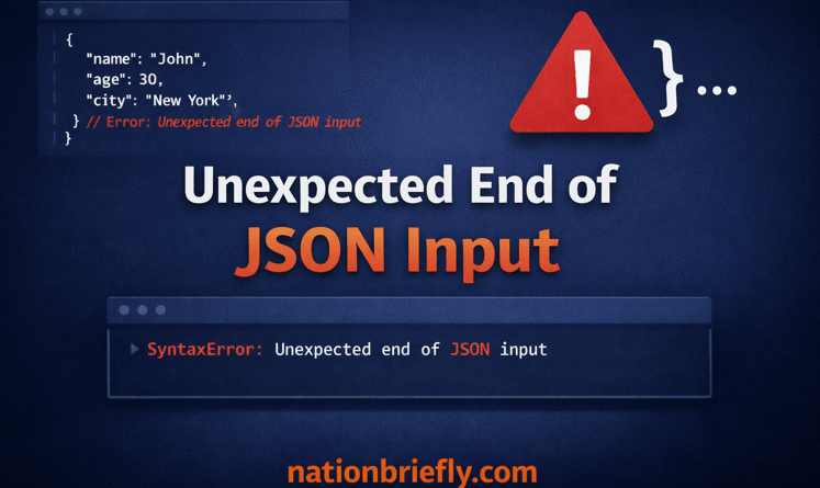 unexpected end of json input