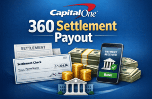 capital one 360 settlement payout