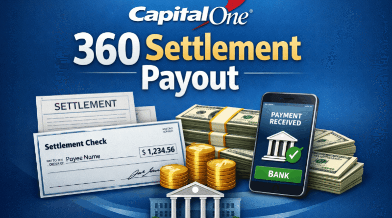 capital one 360 settlement payout
